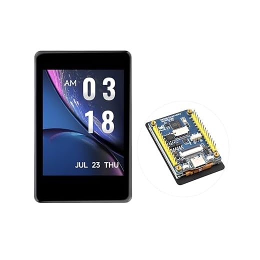 RP2350 2inch Capacitive Touch Display Development Board, 240x320 IPS LCD, 262K Color, 16MB Flash Memory, Onboard Camera Interface, 6-Axis Sensor, GPIO Pre-Soldered Header,Type-C, etc.