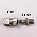 Aopkeo Stainless Steel 8mm Male Fill Nipple Plug and Female Quick Disconnect Filling Adapter Set for Paintball PCP Airsoft Diving, 1/8NPT, 1/8BSPP (1/8BSPP Thread)