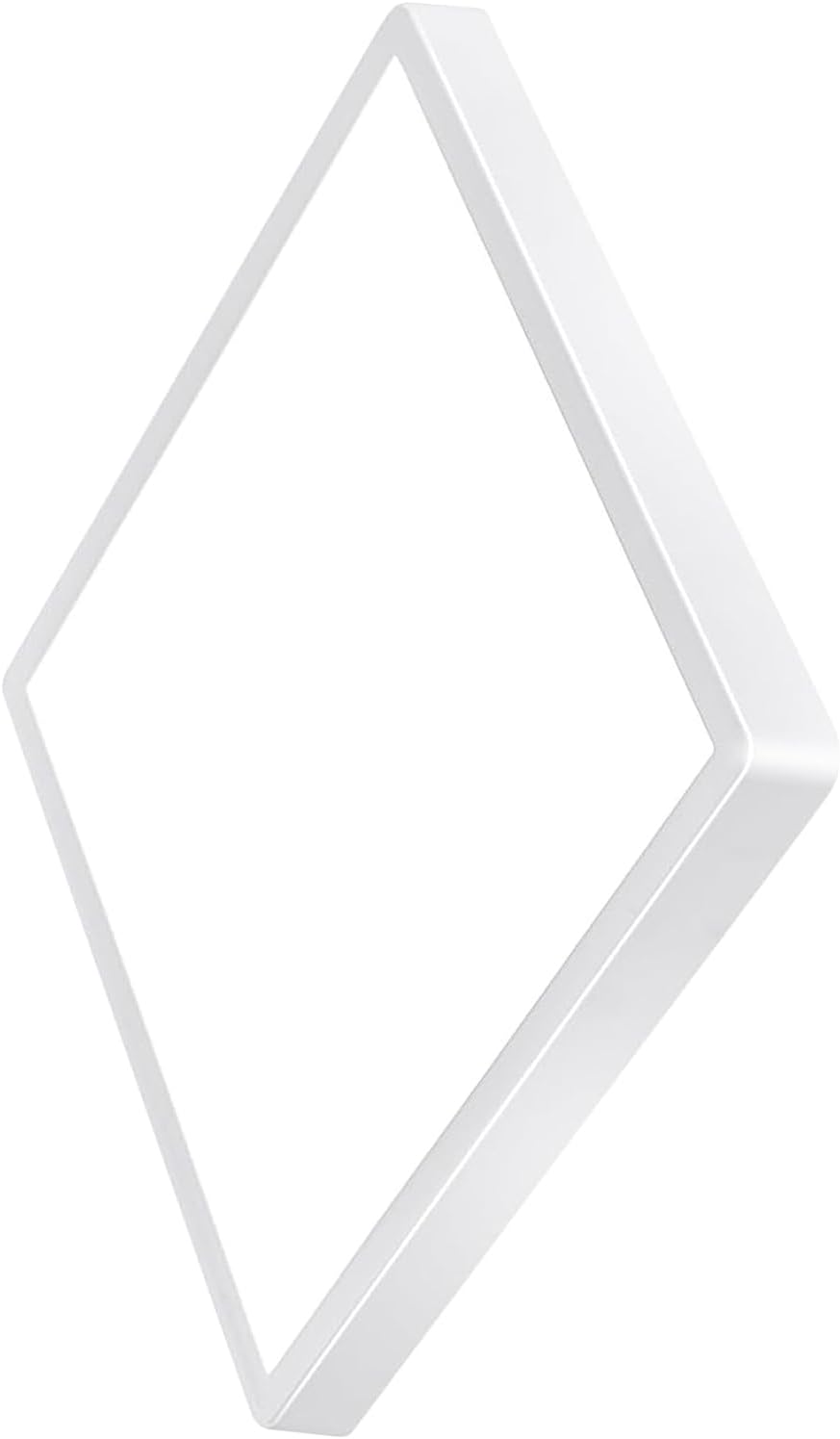 20 Inch Large LED Flush Mount Ceiling Light, 50W, 5000LM, Non-dimmable, 3000K/4000K/6000K CCT Selectable, White Square Flat Panel Light, Low Profile, Fits Hallway, Kitchen, Bedroom, Laundry Room White 20“ 1PK