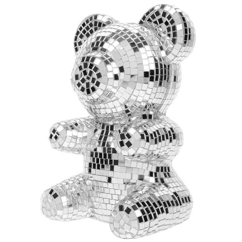 Ours disco en verre réfléchissant pour égayer un bureau sombre