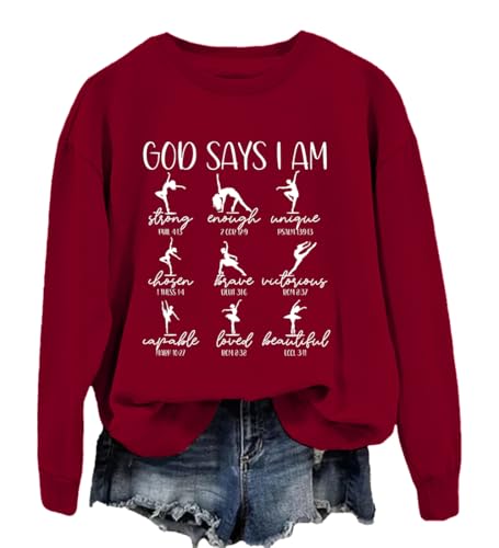 Ballet Dance Bible Verse Sweatshirt, God Says I Am Sweatshirt, Ballet Sweatshirt, Dance Sweatshirt