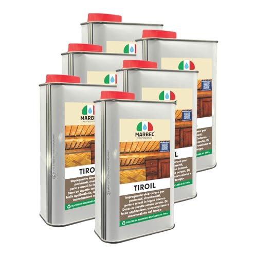 MARBEC TIROIL 1LTX6PZ Impregnante oleo-ceroso per legno interno