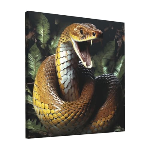Toile serpent cobra au salon pour sublimer un intérieur moderne