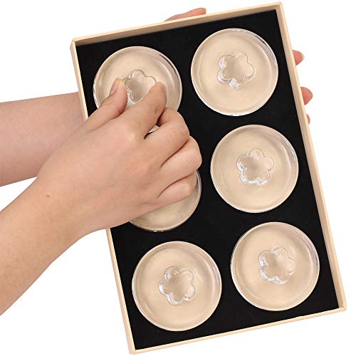 Sekmet Fermentation Glass Weights 6-Pack With Easy Grip Handle For Wide Mouth Mason Jar Fermenting Sauerkraut, Pickles,Kimchi Vegetables,Canning Supplies And More Home Fermented Foods Dishwasher Safe #TOP5