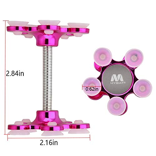 Hot Pink Double-Sided Suction Cup Holder