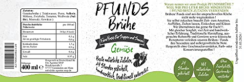 PFUNDS Brühe Vorratspack je 3 x 400 ml in den Sorten Rind, Geflügel, Gemüse, Wild Knochen- und Gemüsebrühe Bone Broth