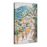 Qualité supérieure : images haute résolution imprimées sur toile, en utilisant de l'encre imperméable à l'eau et à base de solvant écologique. L'œuvre d'art est imperméable, résistante aux UV et à la décoloration pendant plus de 30 ans.