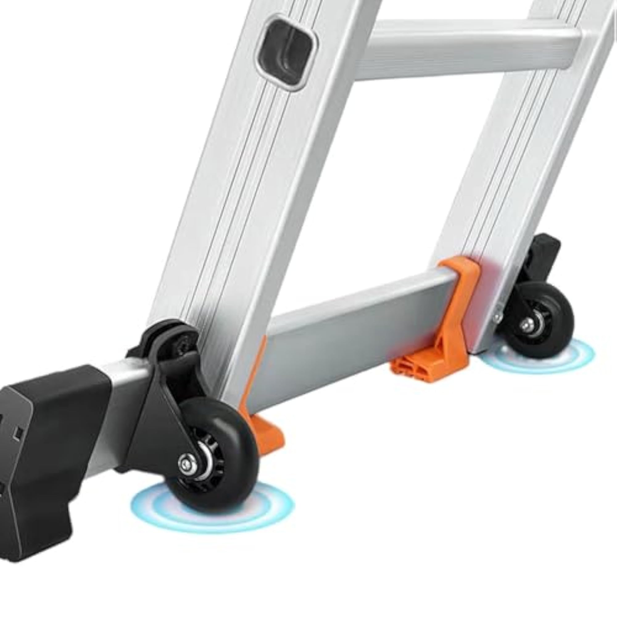 2x Leveling Casters Pulley for Lightweight Ladder