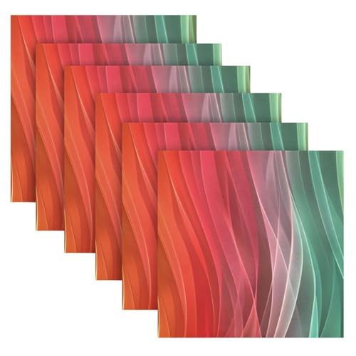 Servilletas de tela multicolor pack x6 20 x 20 pulgadas miniatura 2