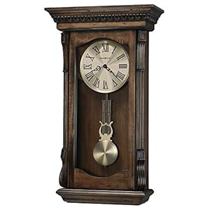 Howard Miller Agatha Wall Clock 625-578 – Acadia Finish with Quartz, Triple-Chime Movement