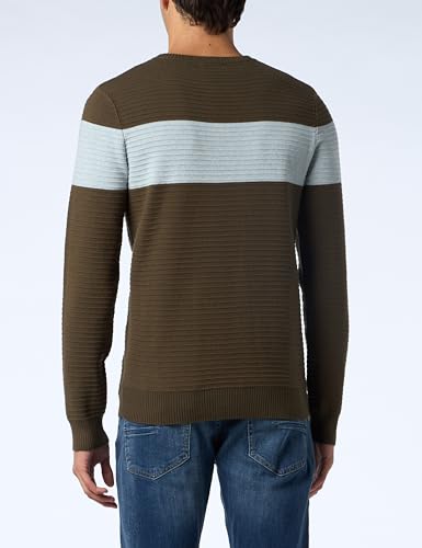 Pull sweater homme col rond vetement chaud hiver chic