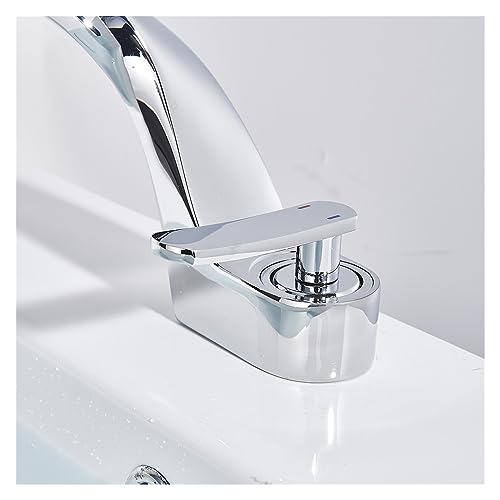 Mélangeur d'évier salle bain robinet à levier pont monté laiton