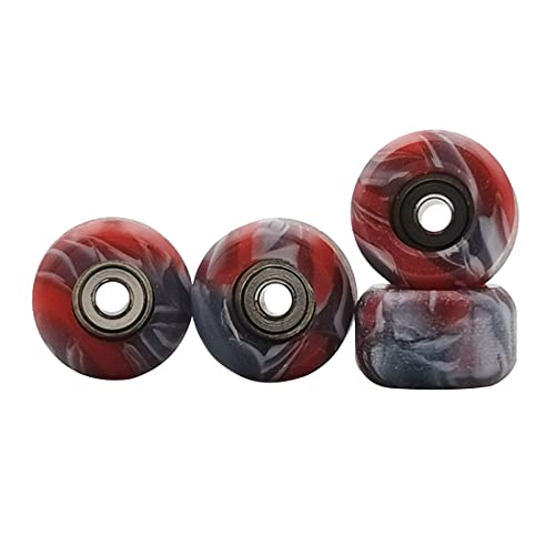 RACOFSB Fingerboard Wheels with Bearing CNC Lathed Swirl Color New Mat