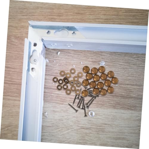 OUNONA 16pcs Clavos Decorativos de Espejo para Madera con Tornillos y Tapas de Cobre miniatura 7