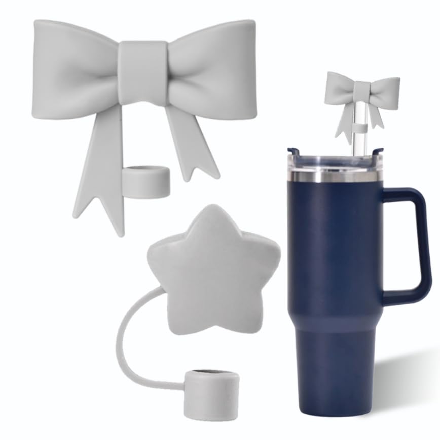 2 coperture per cannuccia gialla a forma di stella per tazza Stanley