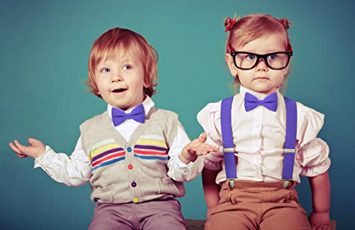 Image of Bow Tie House Mens Bowties Pre-tied Shape Clip on Bowtie Solid Men Formal Wear for kids, baby boys, toddler any age bow ties