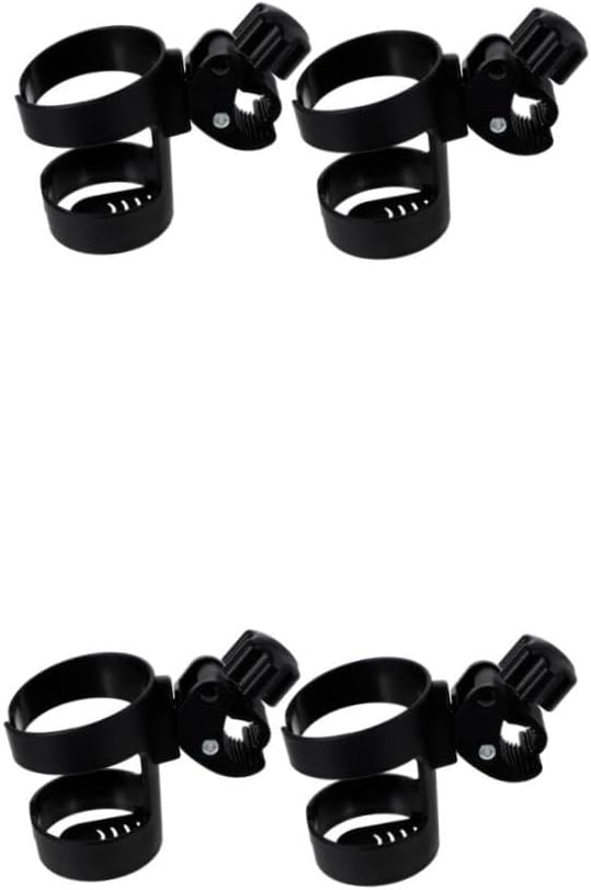 DECHOUS 4pcs Stroller Cup Holder Trolley Bottle Rack for Water Bottles Fits Strollers Easy Installation Travel Essential for Moms