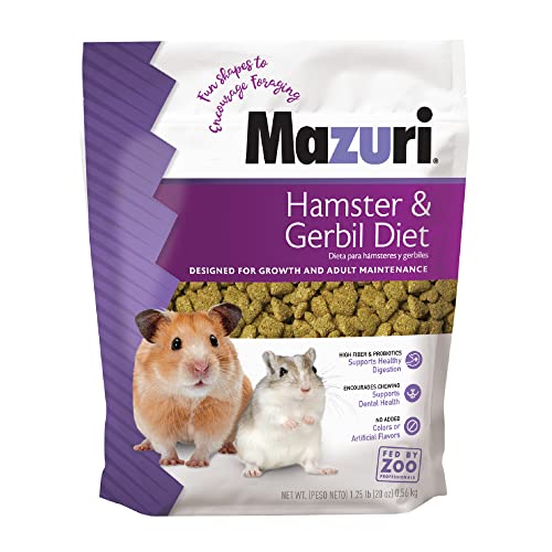 Mazuri Hamster & Gerbil Diet | 1.25 Pound (1.25 LBS) Bag