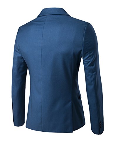 Bestgift masculino blazer tux colete calça 3 peças terno M preto