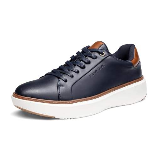 Bruno Marc Men's Dress Fashion Sneakers Casual Shoes 9.5 Navy