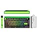ATTACK SHARK R85 HE Teclado Gaming con Cable LED C01ULTRA, Interruptores Magnéticos, Diseño 75%, Software Multifunción, Caja RGB, Rotatorio, 8000 Hz, Exactitud RT 0,005 mm(Verde Fluorescente)