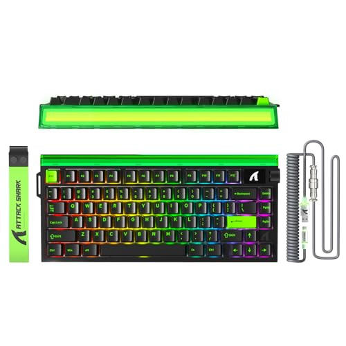 ATTACK SHARK R85 HE Clavier Gaming Filaire 75% avec Câble LED C01ULTRA, Interrupteurs Magnétiques, Logiciel Multifonction, Boîte Lumineuse RVB, 8000Hz,...