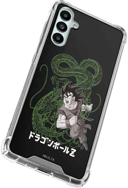 Skinit Clear Phone Case Compatible with Galaxy A14 5G - Officially Licensed Dragon Ball Z Goku and Shenron Design