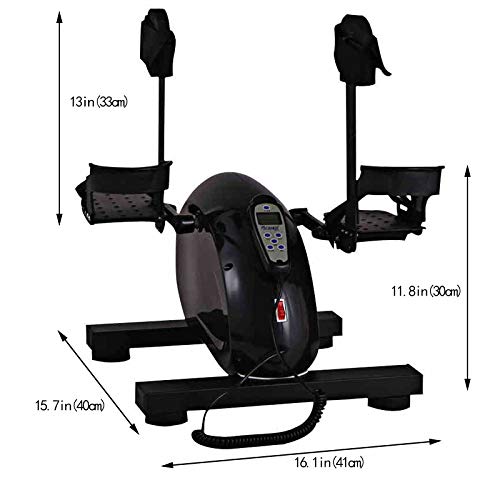 Pedalera eléctrica portátil para ejercicio de brazos y piernas miniatura 2