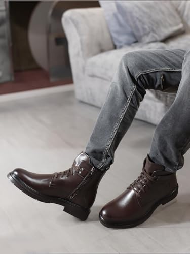 Image of Carlton London Men's Regular comfortable Lace-Up Round Toe boot for Casual and Party Use