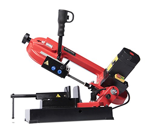 GENERAL INTERNATIONAL 4" Portable Metal Cutting Bandsaw - 5A Horizontal Band Saw with Compact Design & Adjustable Blade Guide - BS5202