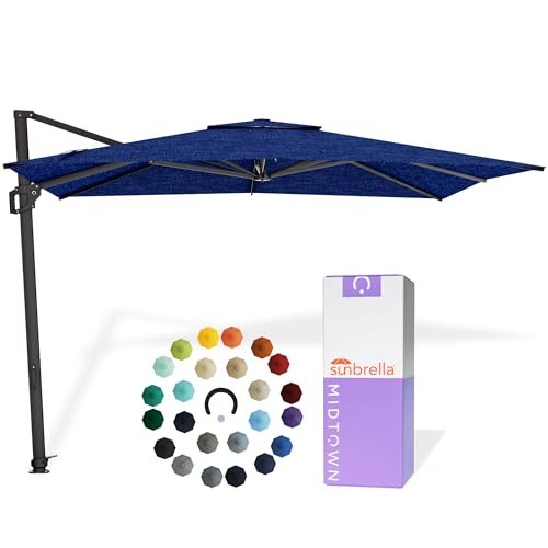 Image of Midtown Umbrellas Grande Square - 9 x 9 Ft Cantilever Umbrella