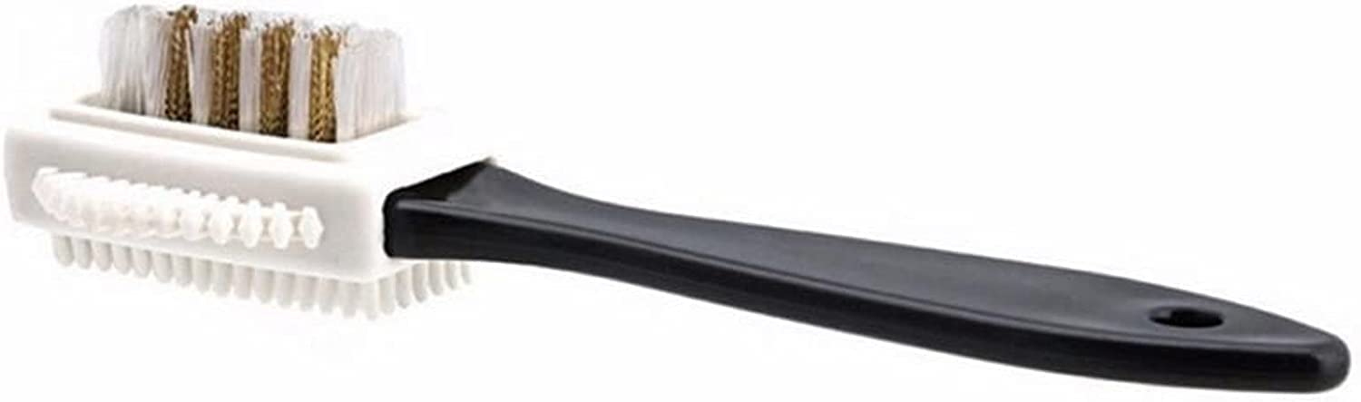 Schuhbürste, 3-seitige Schuhbürste, Schwarze Reinigungsbürste for Wildleder, Nubuk-Stiefel, Schuhe, Formreiniger, Stiefel, Leder, Schuhe, Reinigungsbürste