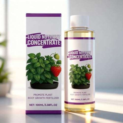 植物用栄養液,100ミリリットル天然園芸用品 - 栄養豊富な液体肥料 - 花・成長・繁殖・観葉植物・園芸・果物・野菜・庭用