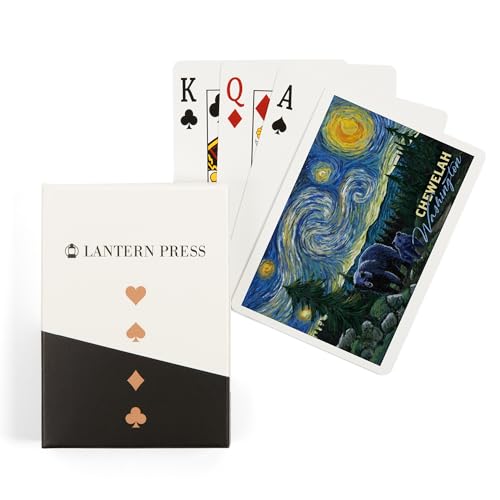 Lantern Press Chewelah Washington Baraja de 52 cartas póker