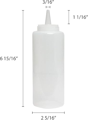 Miniatura 6 de TrueCraftware - Paquete de 12 botellas exprimibles, 12 onzas, transparentes