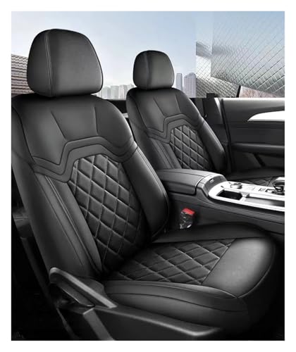 Protections siège PU anti-tache housses de siège auto sport noir pour SUV Jetour X90 Plus 5 places