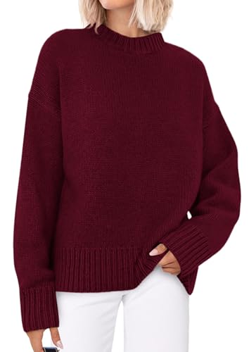 PRETTYGARDEN Womens Sweaters Spring 2026 Trendy Casual Crewneck Long Sleeve