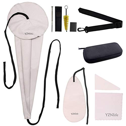 YZNlife Saxophone Cleaning kit with Case for Clarinet Flute and other Wind & Woodwind Struments Including Thumb Rest Cushion Reed Case Mouthpiece Brush Mini Screwdriver Cleaning Cloth