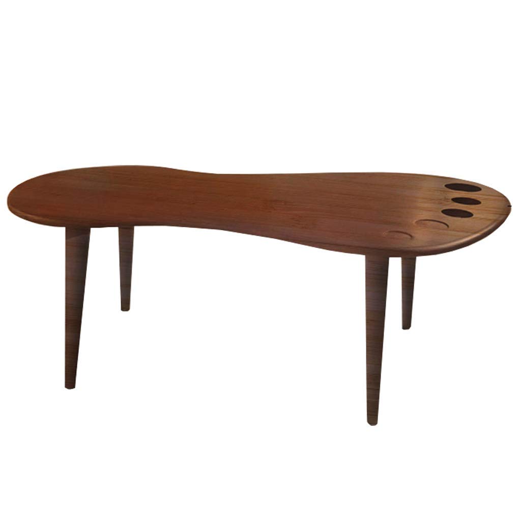 Table basse en bois avec pied créatif pour lit et canapé