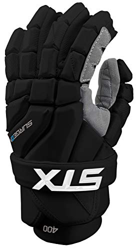 STX Lacrosse Surgeon 400 Gloves, Large, Black