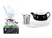 Produktbild Buchensee Tee Geschenk Set, Tea for One mit Sieb Lena 500ml aus Porzellan. Teekanne + Teetasse + Untertasse mit Ablageflächen + Sieb