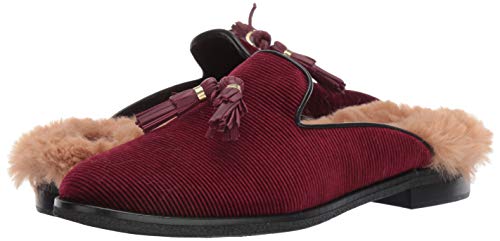 Sperry Womens Seaport Levy Tassel Fur Mule Loafer, Wine, 7.5 #TOP6