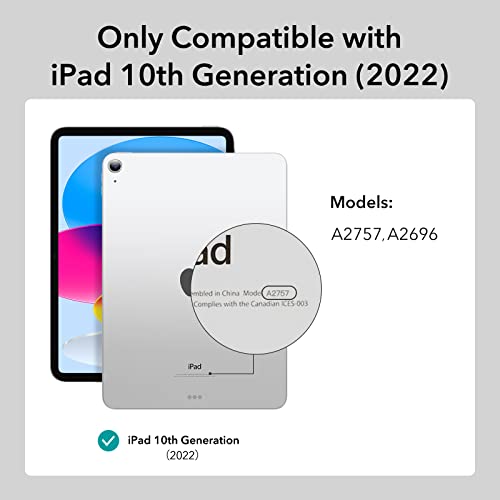 ESR for ipad (A16) 11th/10th generation case (2025/2022), iPad 10.9 Inch Case with Detachable Magnetic Cover - Image 2