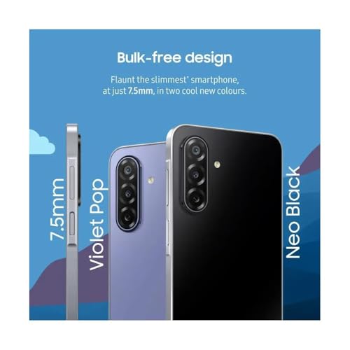 Image of Samsung Galaxy F17 (Violet Pop, 6GB RAM, 128GB Storage)| 6.7 inch FHD+ Super AMOLED Display | Exynos 1330 Processor | 50MP OIS Triple | 13MP Front Camera | 5000mAh | 25W Fast Charging | IP54 Rating