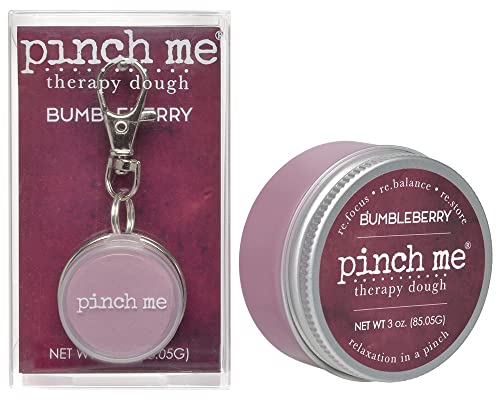 Pinch Me Therapy Dough Locket Combo - Holistic Aromatherapy Stress Relieving Putty – .3oz Clip-On Locket Scent + 3oz dough BUMBLEBERRY