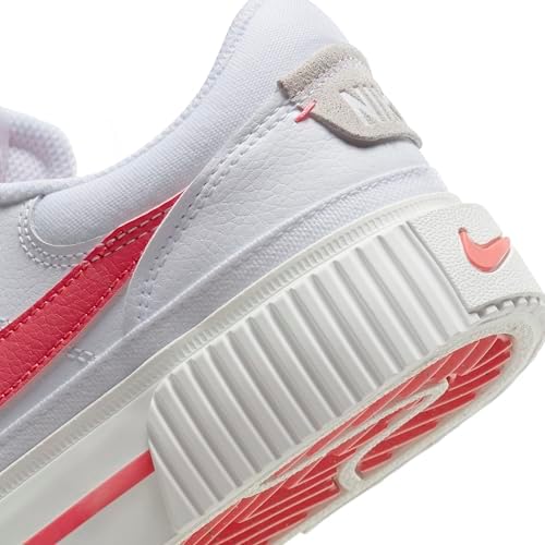 Nike Women's Platform Sports Shoe, White Coral 102, 7.5 | Image 7