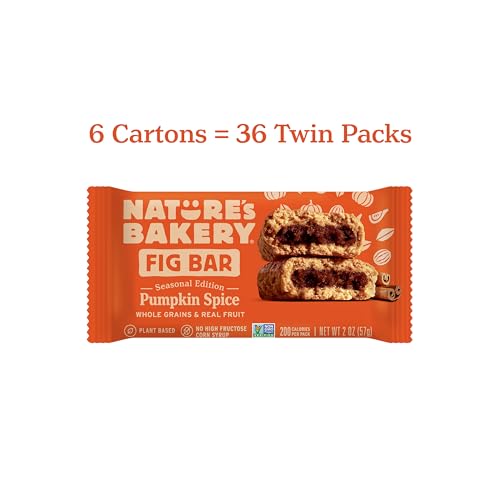 Image of Nature's Bakery Whole Wheat Pumpkin Spice Fig Bars, 2 oz Snack Bars (36 Ct), Plant-Based, Vegan, Non-GMO