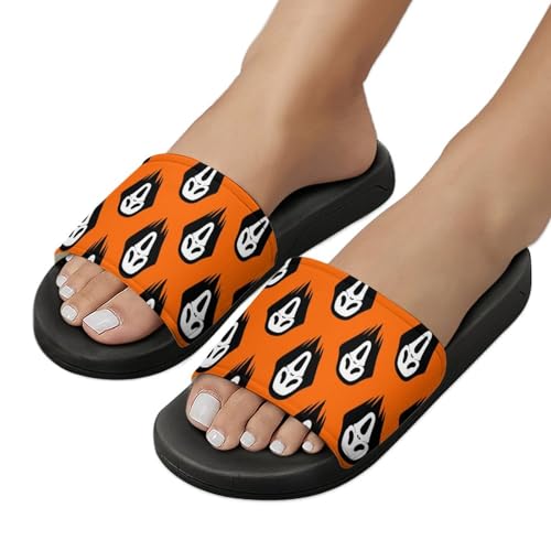 Purple Devil Scream PVC Sandals Mens Women Casual Slippers House Lightweight Loafers Comfortable Wear Beach3