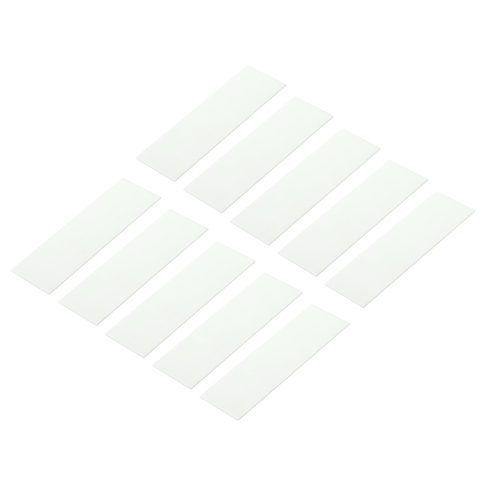 sourcing map 10Pcs Knife Handle Liner 6" x 2" x 0.06" G10 Spacer Sheets Handle Liners Material for Knife Scales Slabs Making Supplies Tool, White