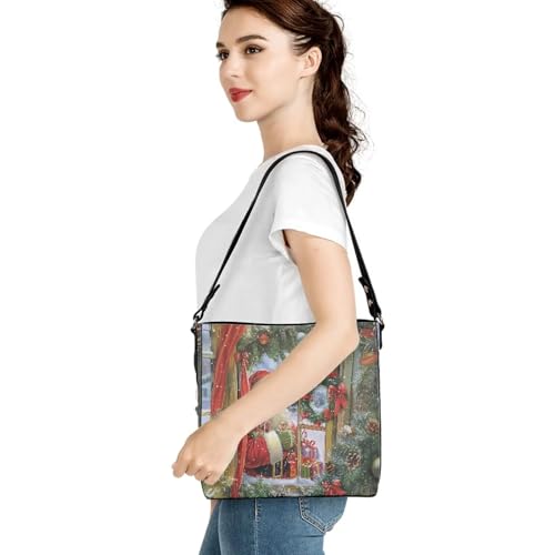 Image of HUGS IDEA Hoho Bag for Women Crossbody Purse Leather Handbags Laides Shoulder Bags